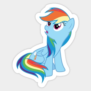 Sitting Rainbow Dash Sticker